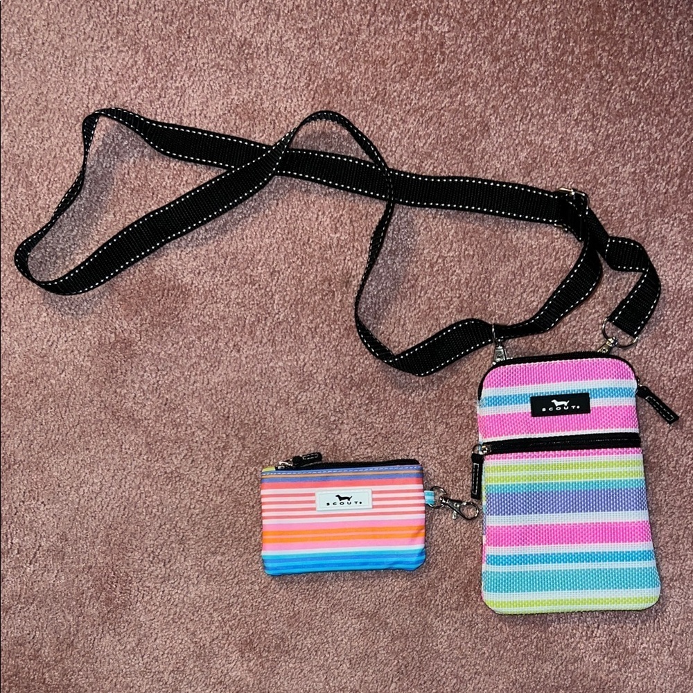 Scout Multicolor Striped Phone Bag Set